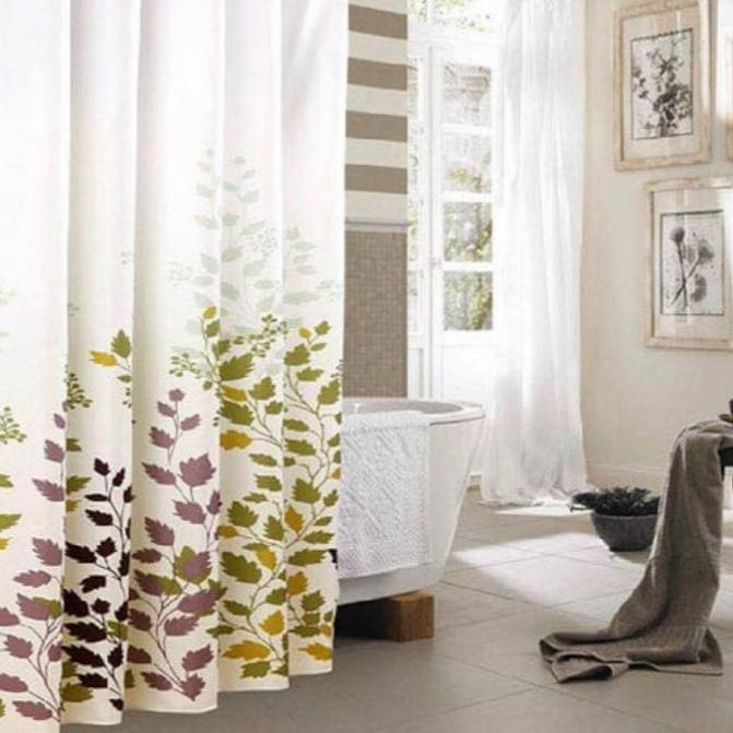 TIRAI KAMAR MANDI WATERPROOF CURTAIN SHOWER KUALITAS BAGUS TEBAL