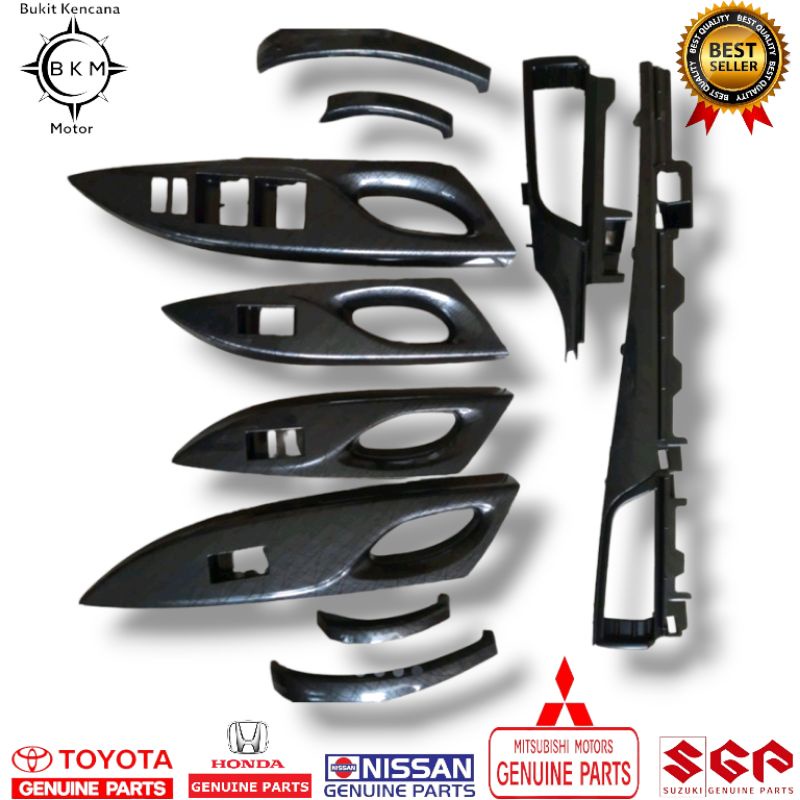 panel motif kayu hitam vios yaris gen 3