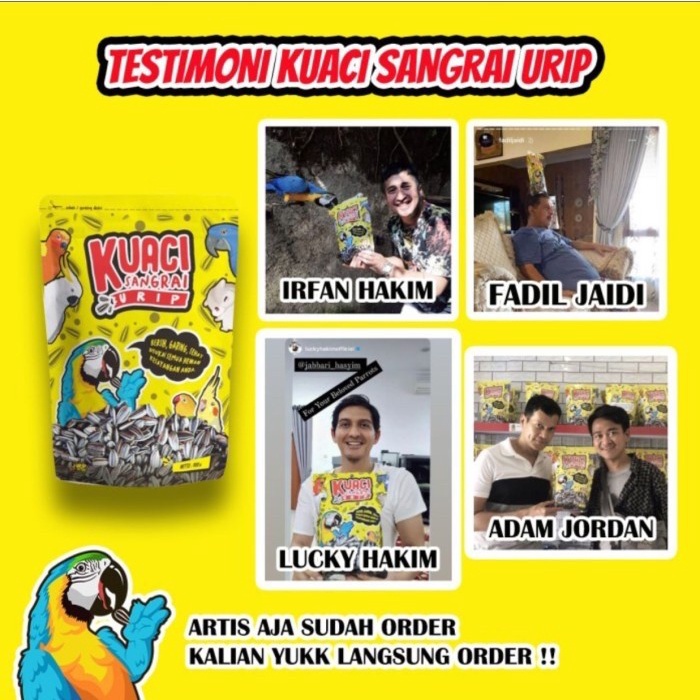 

Kuaci Sangrai Urip Small Aci Best Quality For Parrots