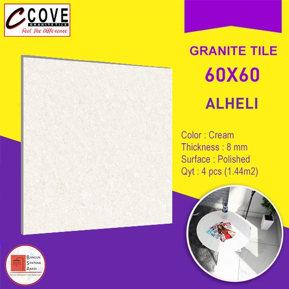 GRANIT 60X60 COVE ALHELI DOUBLE LOADING / GRANITE TILE CREAM ram03