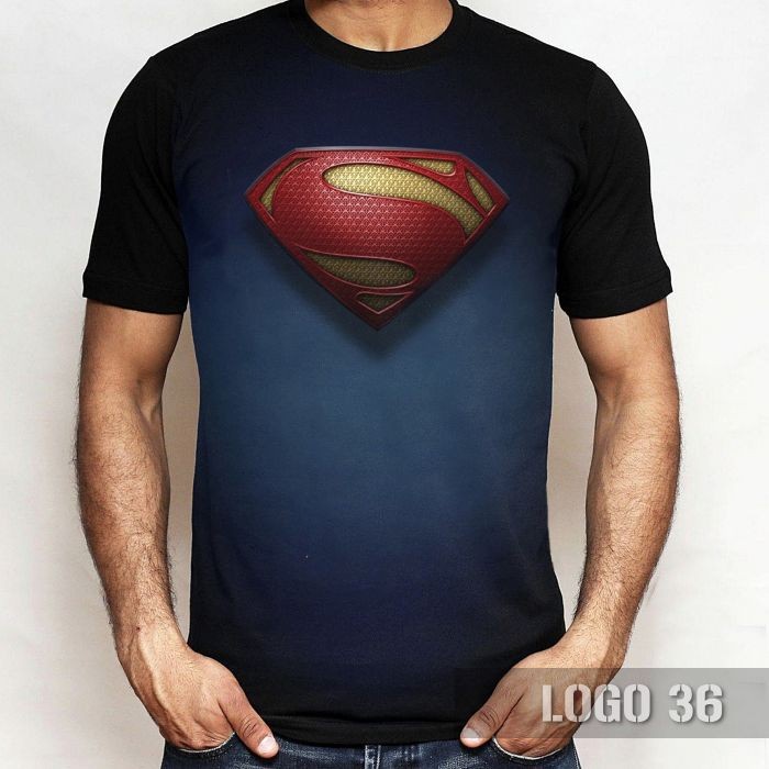 KAOS SUPERMAN Logo Baju Superhero 3D Distro Tshirt Dewasa Anak