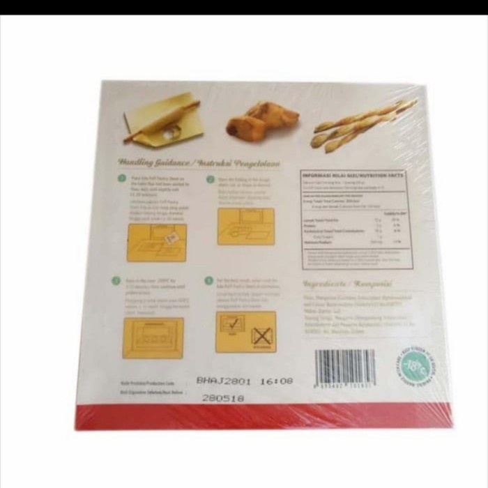 

PUFF Pastry sheet Edo 750Gr ghe02