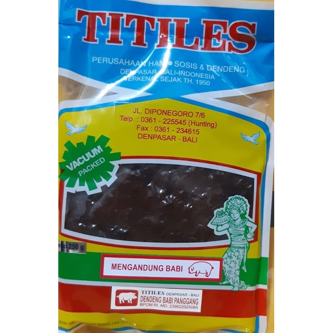 

Dendeng Babi Panggang Manis TITILES BALI - 250gr