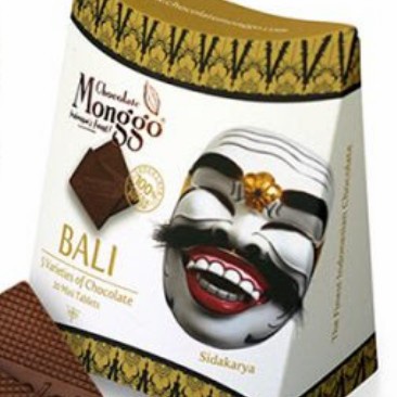 

Chocolate/ Coklat Monggo Topeng Box Khas Bali 200gr hr503