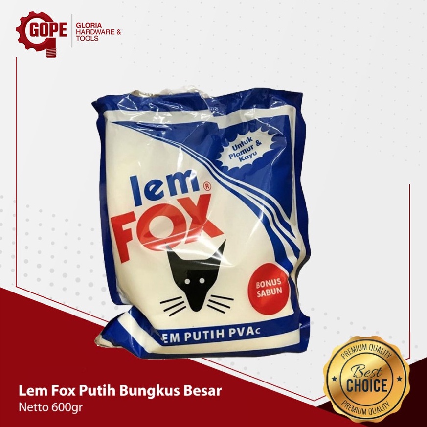 

Kirim Langsung.. LEM FOX PUTIH BUNGKUS @600 GRAM 81