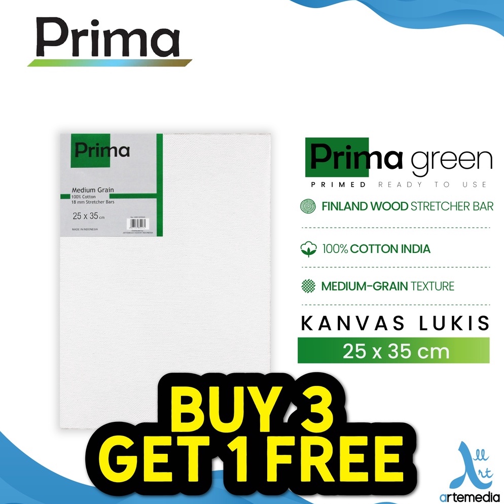 

Harga termurah Kanvas Lukis Prima Green 25x35cm Cotton Canvas JJR