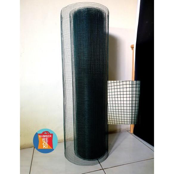 Grosir Kawat Loket Pvc Anti Karat 1/4" Lebar 90Cm, Kawat Ram,Kawat Kandang, Kawat Ayak Pasir M23Y