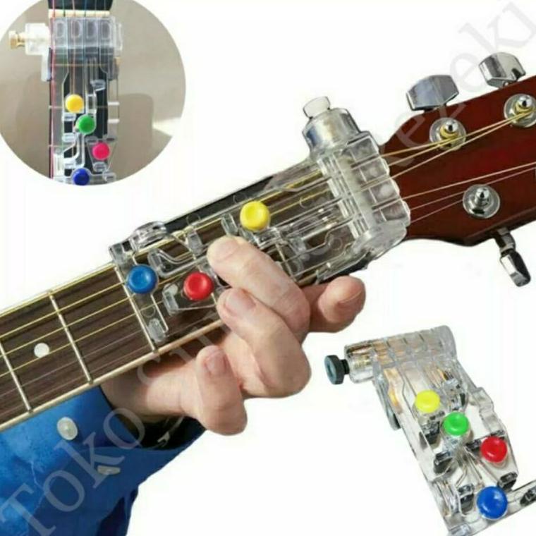 Termurah Tunner Alat Bantu Gitar Kunci Senar Adjustable Fred Tune Pemula Guitar Belajar Tombol Chord