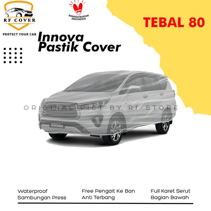 Sarung Mobil Innova Plastik Body Cover Mobil Innova lama Transparan