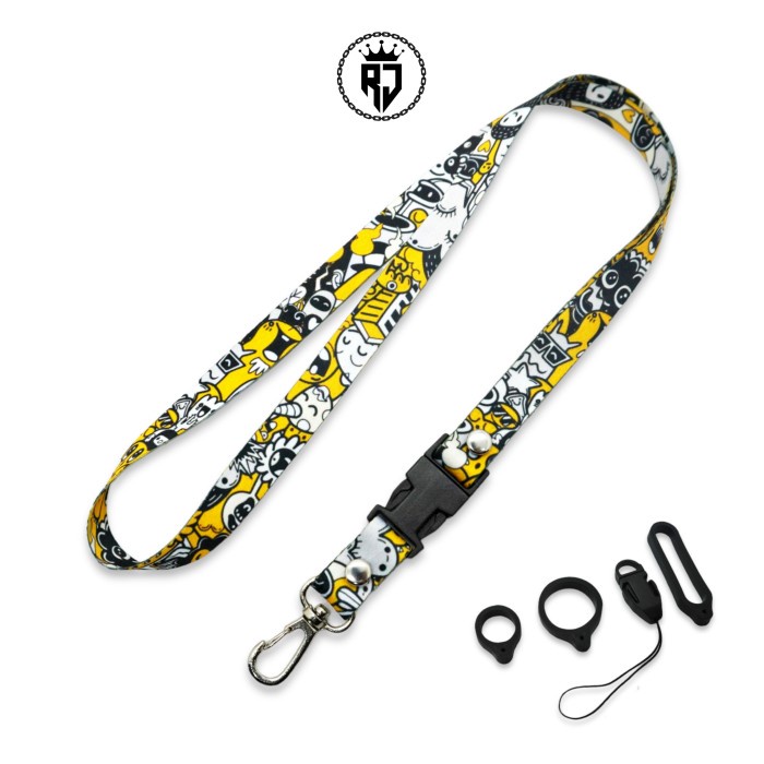 

Best Seller Rj Premium Lanyard Doodle - Lanyard Device Doodle Series Ukuran 1.5Cm