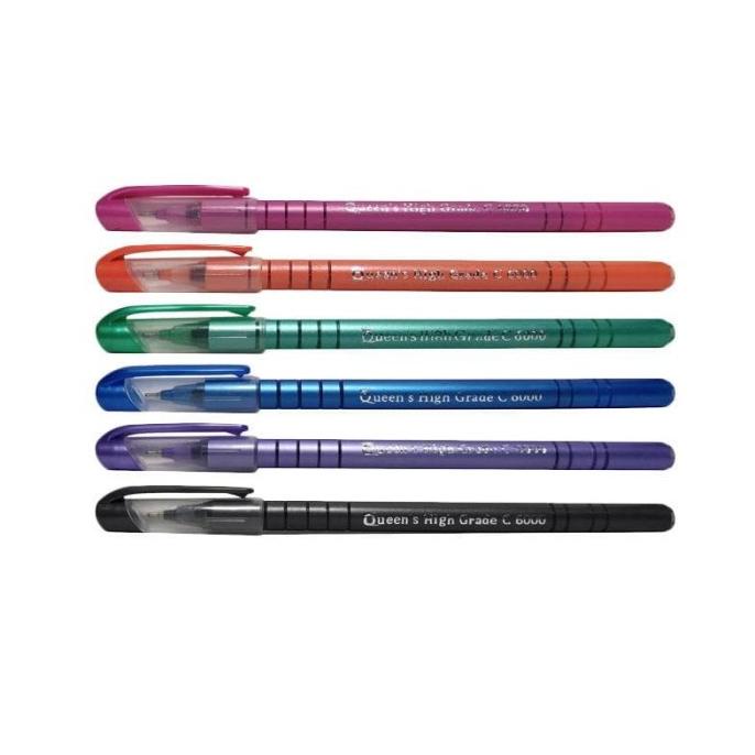 

Pulpen Bolpen Bolpoint Queen's C6000 Murah