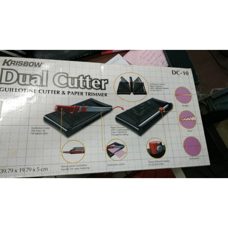 

paper cutter krisbow dual cutter new