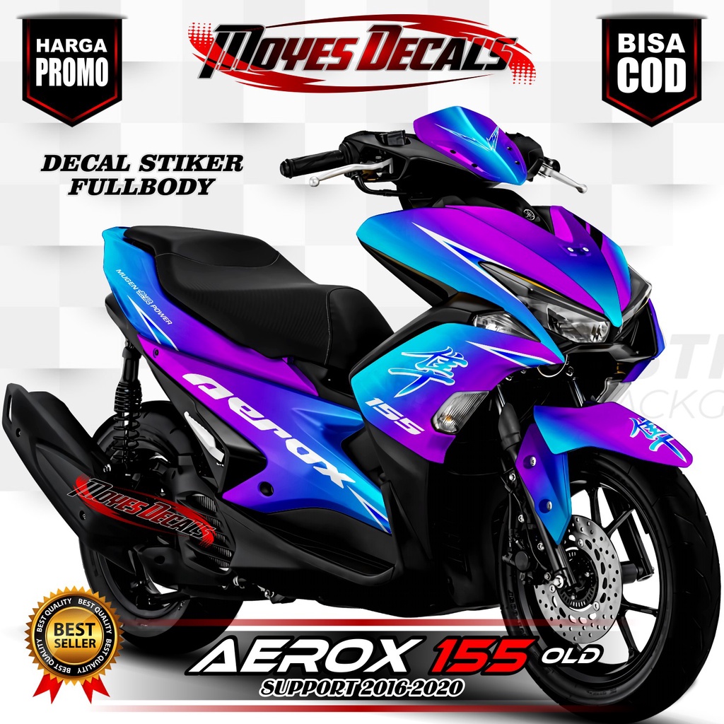 NEW Decal Aerox 155 Old Fullbody // Stiker Variasi Aerox Lama 155 Full Blok