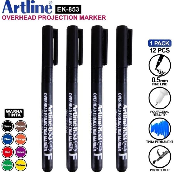 

Spidol Permanen OHP Artline EK-853 Fine