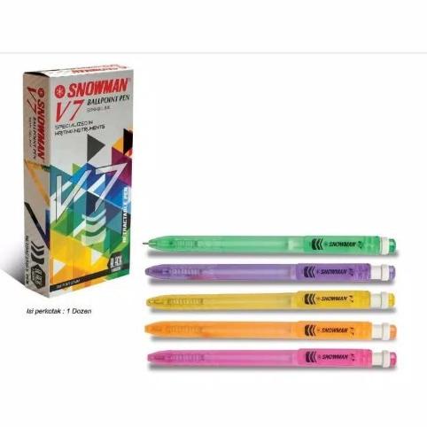 

Pulpen Bolpen Bolpoint Snowman V - 7 / V7 Murah