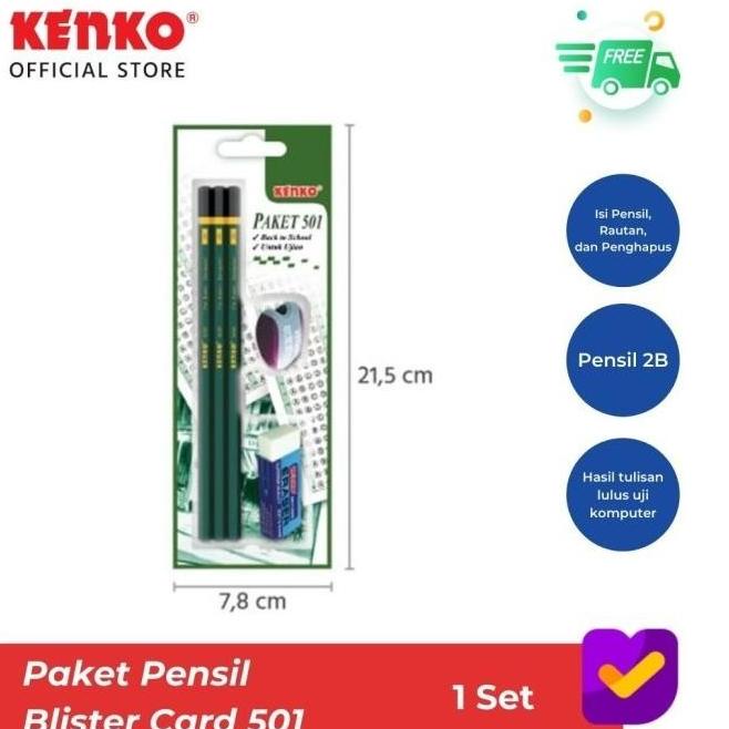 

(:(:(:(] Paket Pensil Kenko - Blister card / Paket 501