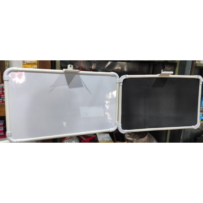 

Terlaris Chalk Papan Tulis Dauble Bisa Spidol Whiteboard / Kapur Ukuran 40Cm X 60Cm