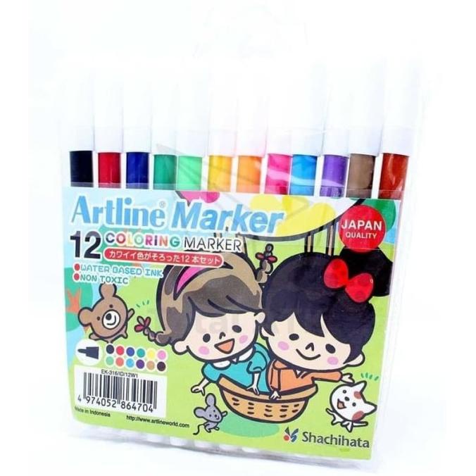 

Spidol Warna Set Artline 12 Warna EK-316