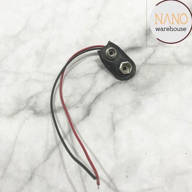 Produk Terbaik] Soket Kancing Batere 9V / Terminal Soket Baterai 9 Volt