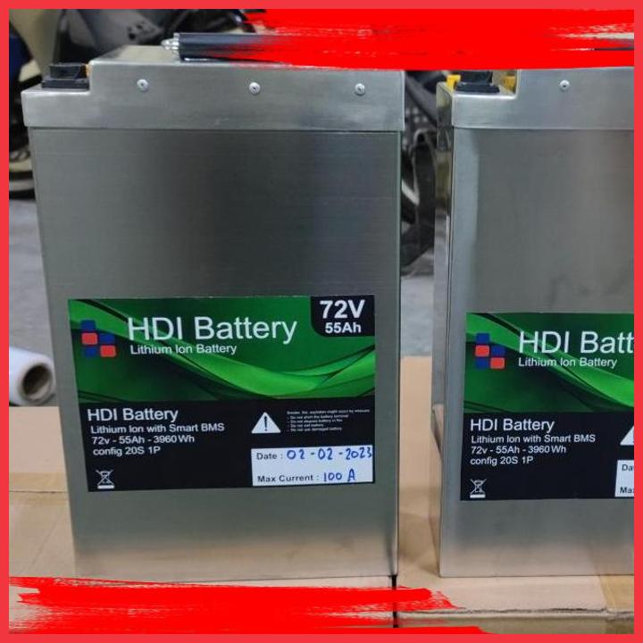 (HKDK) BATERAI LITHIUM CUSTOM MOTOR LISTRIK GESITS 72V