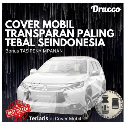 Cover Mobil Transparan Sarung Mobil Bening Plastik Transparan Tebal