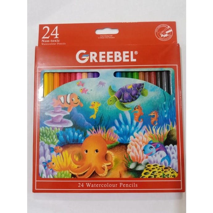 

Pensil Warna GREEBEL 24 Warna Panjang Watercolour 8024