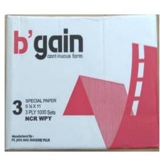

CONTINUOUS FORM 9,5X11 BGAIN 3 PLY 1000 SETS