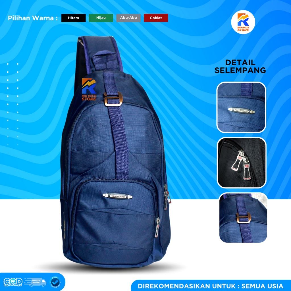 Tas Selempang Polo Pria Wanita/ Tas Selempang Multifungsi Travel Slingbag Polo Duerpak