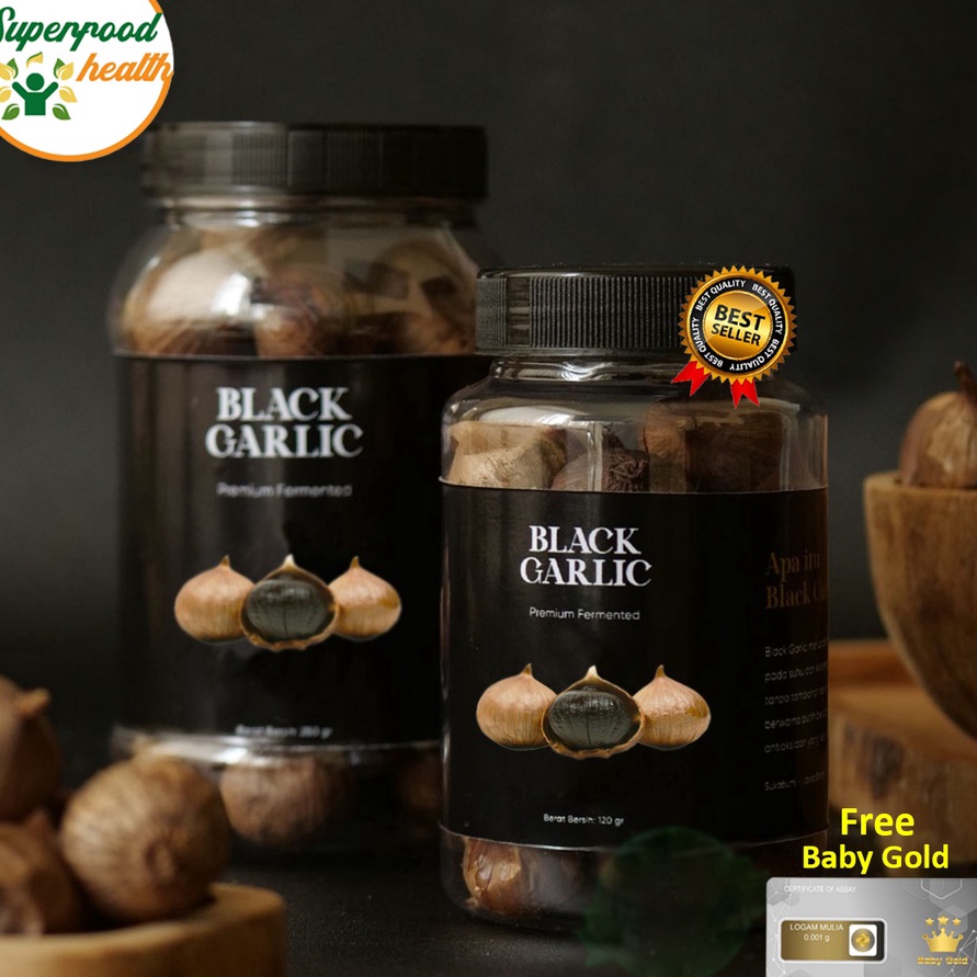 

DISKON BRANDS FESTIVAL [ORI] Black Garlic/Bawang Hitam Tunggal 250 Gram Free Emas Mini SUPERFOOD HERBAL BERMACAM KHASIAT buruan