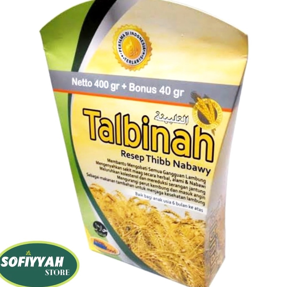 

Ready stock Tepung Gandum Talbina Talbinah 400 Gr Plus 40 gr 93