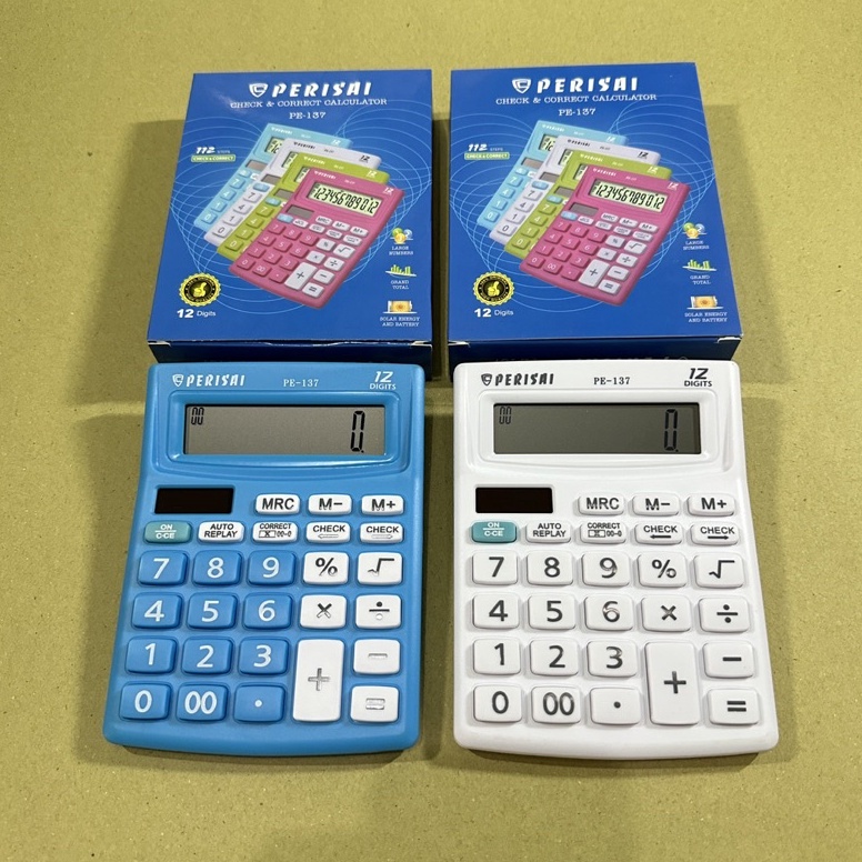 

Muraaaahh Calculator Kalkulator Warna Perisai 12 digit PE-137 MV9