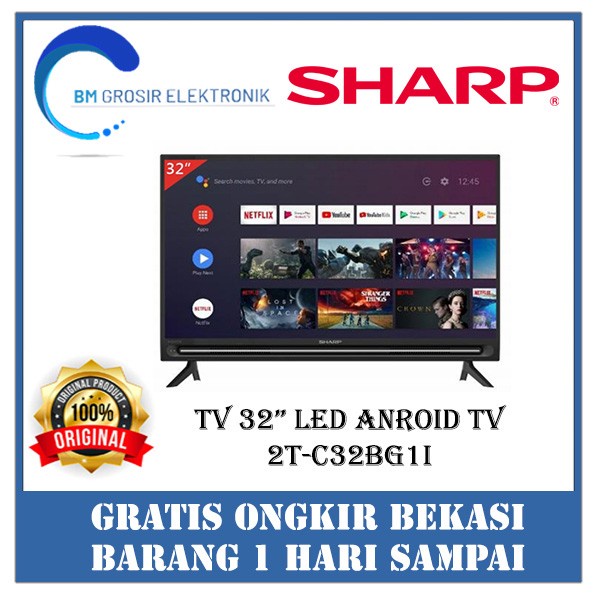 SHARP TV LED 32" ANDROID TV 2T-C32BG1I / 2T-C32BG1I