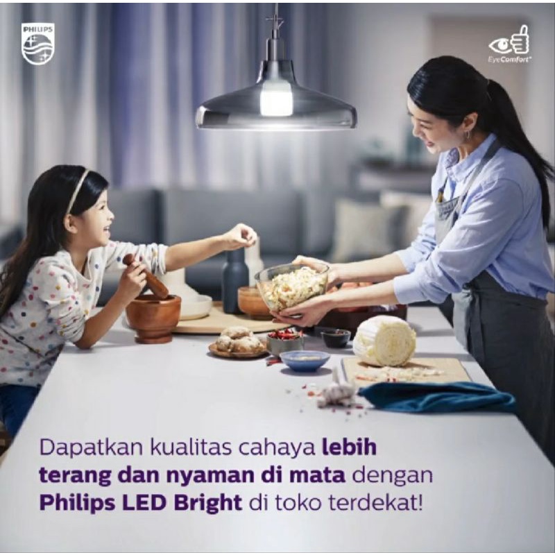YC22 Lampu Rumah PHILIPS LED BRIGHT PUTIH Cool Day Light 9 11 13 17 20 W Watt Original Garansi