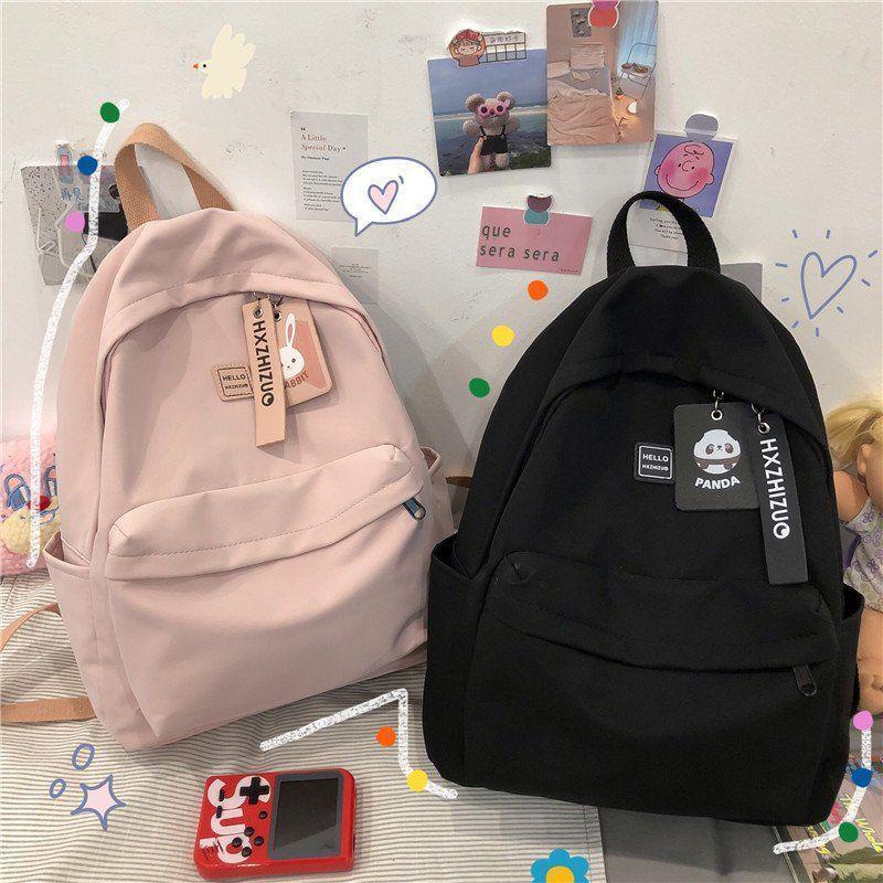 Ransel Sederhana Tas Sekolah Wanita, Tas Punggung Kecil Murid SMA GayaRansel Wanita  Ransel Wanita S