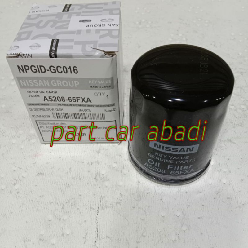 Filter Oli - Oil Filter Nissan Grand Livina, Livina X-Gear Original