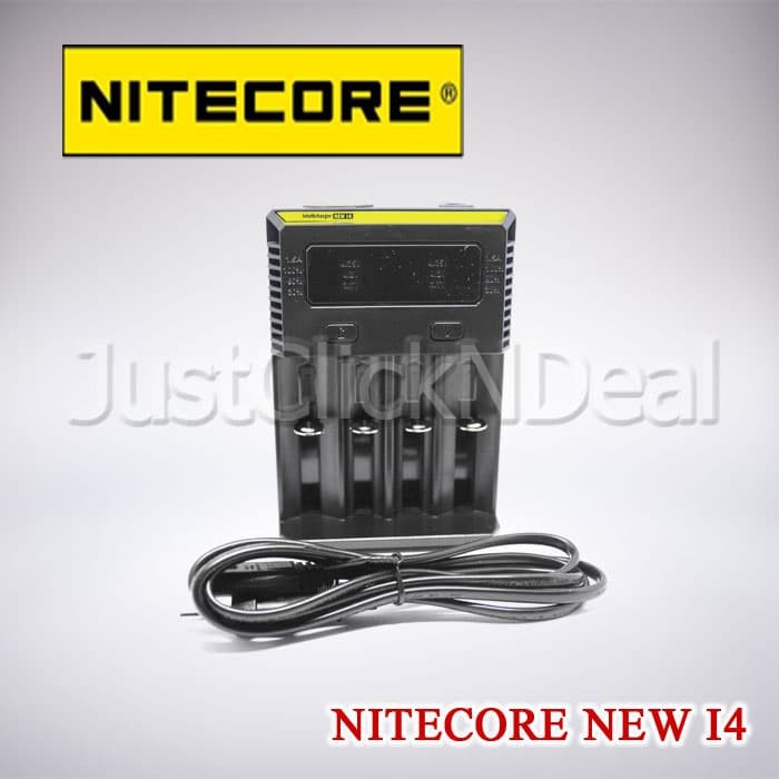 Ready Authentic Nitecore New I4 Charger Baterai Vape 18650 26650 LG HG2 AWT
