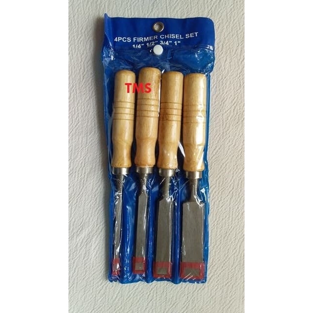 

Bestseller Alat Pahat Ukir Kayu Besar Isi 4 Murah - Firmer Chisel Set
