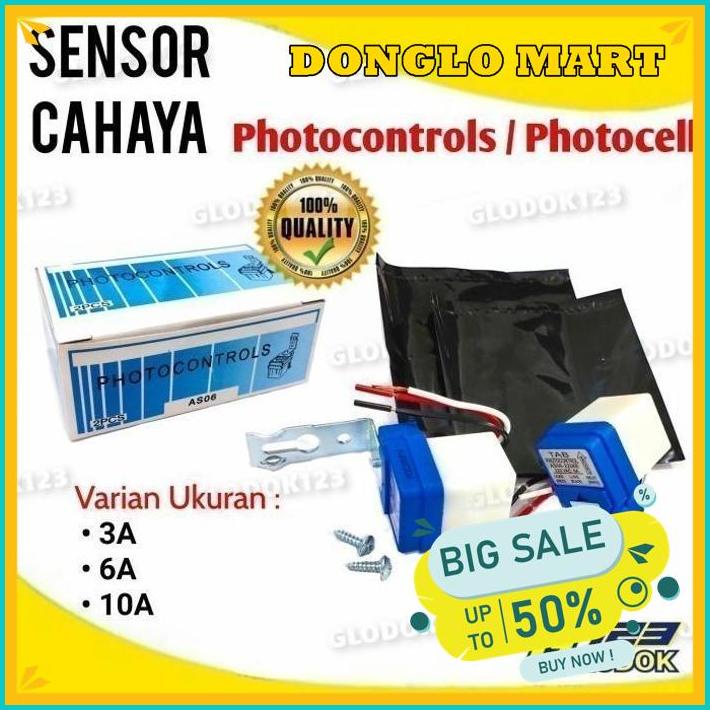 PHOTOCELL FOTOSEL SENSOR CAHAYA LAMPU LED SAKLAR OTOMATIS SIANG MALAM HIGHT QUALITY 