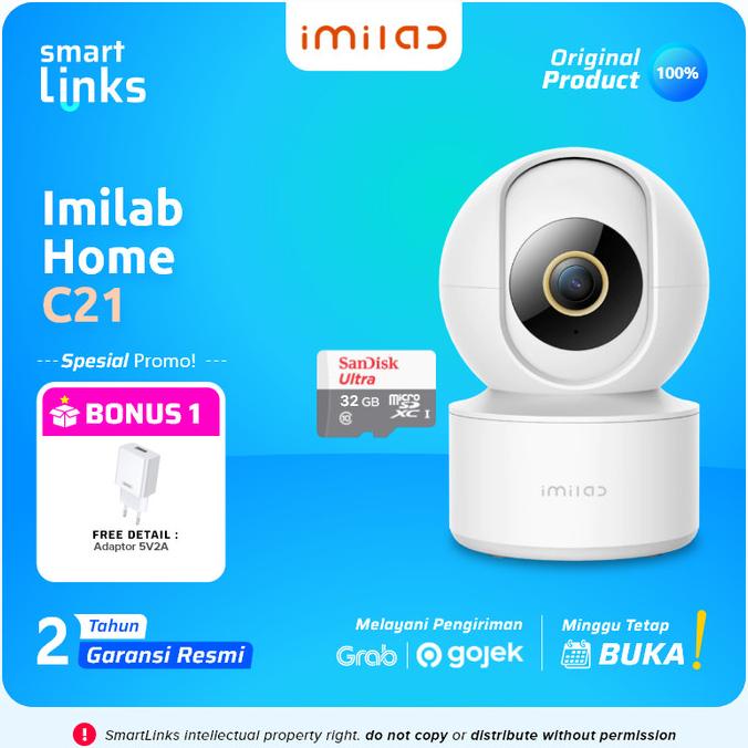 Imilab C21 Home Security Camera 2.5K Night Vision 360 IP Camera CCTV