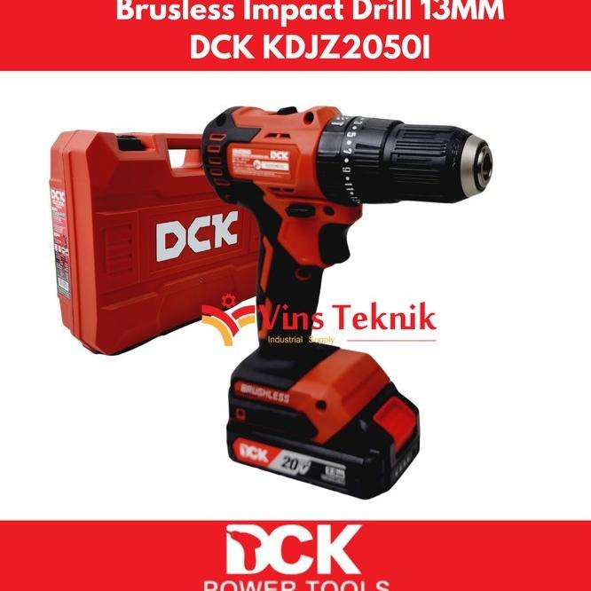 Perkakas Cordless Impact Drill 20V Mesin Bor Tembok Baterai Dck Kdjz2050I