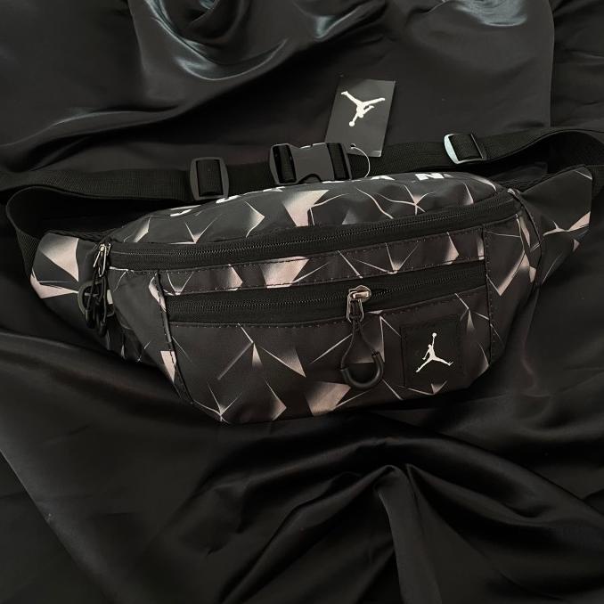 Tas Waistbag Air Jordan Special Motif Original Black Obsidian
