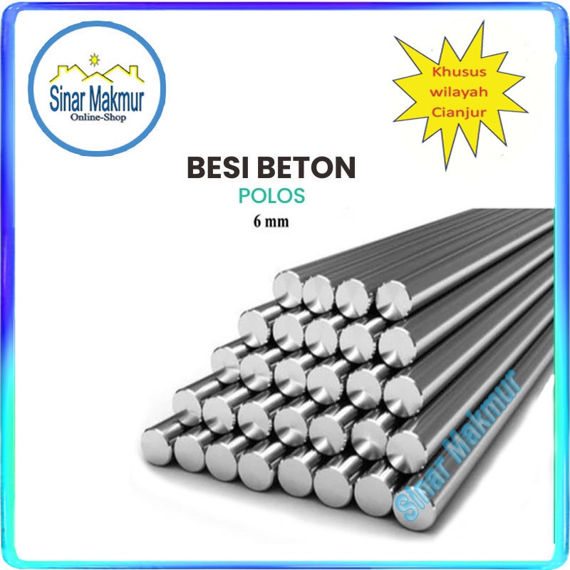 Besi Beton Behel Polos 6 MM