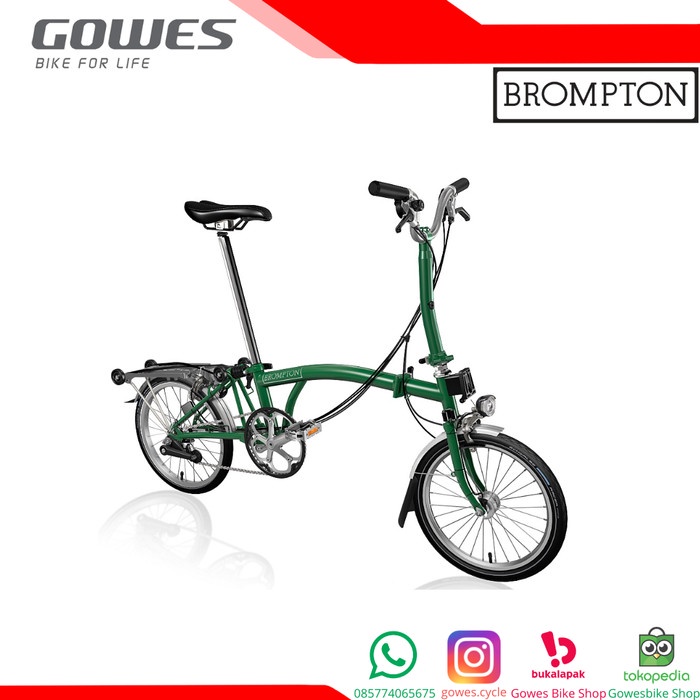 Brompton - C-Line M6R Racing Green - Sepeda Lipat