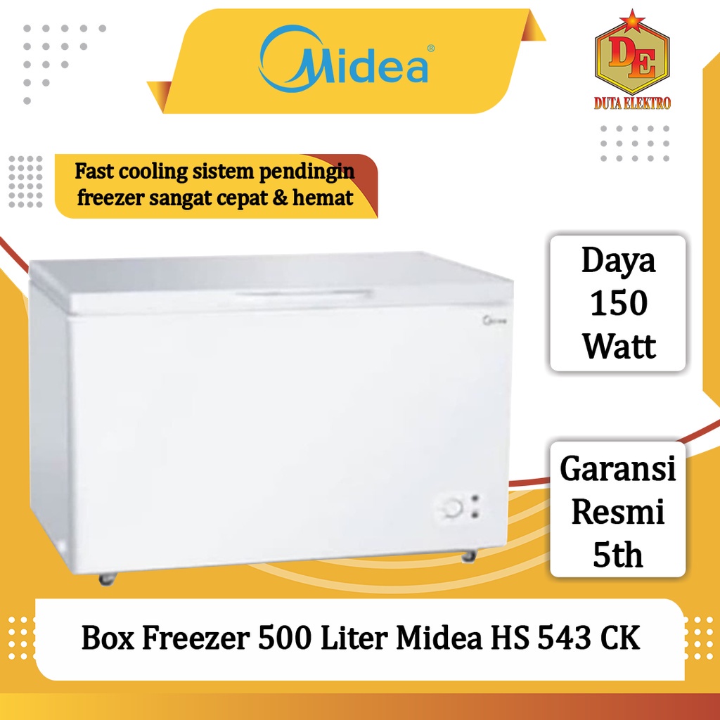 Box Freezer 500 Liter Midea HS 543 CK