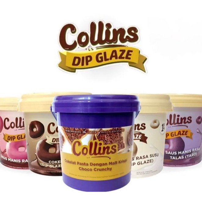 

☈Harga Murah❀➴ SNZJ8 HARGA PROMO!! Collins Dip Glaze 1 KG ALL VARIAN D52 Ready Stock