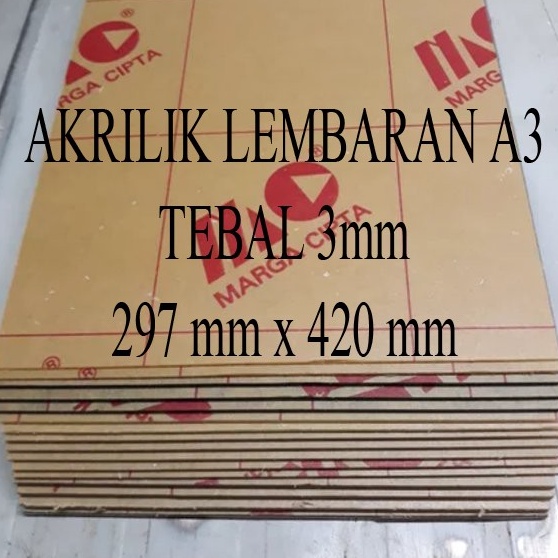 

➤Big Sale❁➨ ZLKFE Lembaran Akrilik Marga Cipta A3 3mm 094 Best Produk