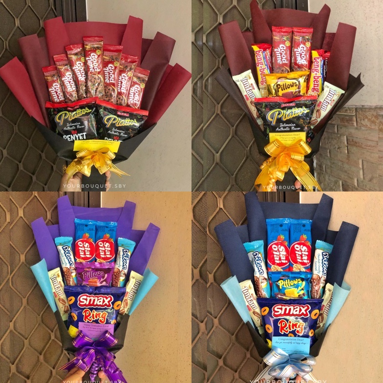 

Diskon BUKET SNACK JAJAN GIFT KADO WISUDA HANDBOUQUET SNACK MRY