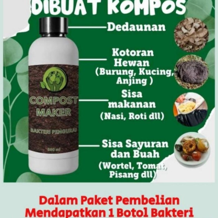 FLASH SALE COMPOST MAKER BAKTERI PEMBUATAN PUPUK KOMPOS TERMURAH