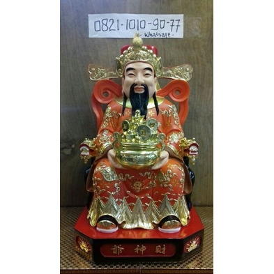 PROMO PATUNG DEWA REJEKI CAISEN / CHAI SHEN TAO 16INCI TERMURAH