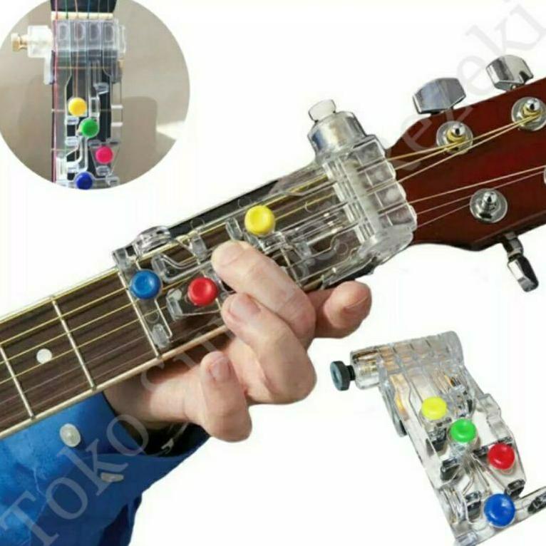 Baru Tunner Alat Bantu Gitar Kunci Senar Adjustable Fred Tune Pemula Guitar Belajar Tombol Chord Z23